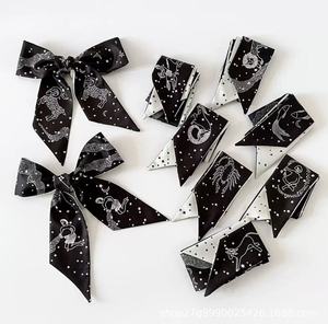 <span class=keywords><strong>Foulard</strong></span> Lungo Versatile in Poliestere con 12 Segni Zodiacali, Fiocco per Capelli, Nastro per Borsa <span class=keywords><strong>e</strong></span> Piccola Molla, Regalo Musulmano - Product Image 5