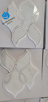 Chevron carrara chevron mosaïque marbre carrelage mosaïque