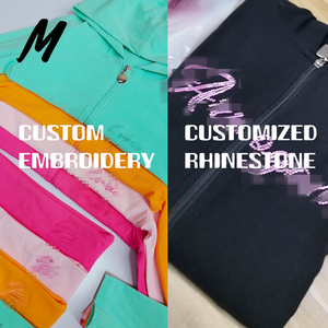 Nuova Felpa con Cappuccio e Zip Personalizzata OEM, Top Corto Trendy Primaverile, Set Due Pezzi con Shorts e Felpa per Donna - Product Image 3