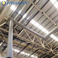 Conduit en acier flexible pour le chauffage et la ventilation, atténuateur acoustique, tissu poreux, application en salle de sport, conception graphique, pièces de systèmes CVC