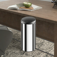 Poubelle intelligente à capteur à induction, très vendue en Europe, 30 L, en acier inoxydable avec couvercle, pour usage intérieur