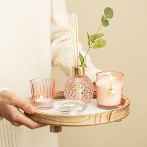 ชุดเทียนหอม LANJO พร้อมถาดไม้ทำมือ สำหรับตกแต่งห้องน้ำและบ้าน - Product Image 5