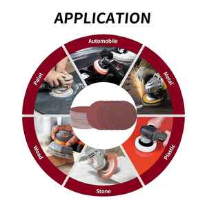 ชุดผสมแผ่นขัดขนาดกลาง 40 ชิ้น ขนาด 6 นิ้ว 150 มม. กระดาษทราย 4 เกรด P80 P120 P180 P240 สำหรับเครื่องขัดแบบวงโคจร OEM ODM - Product Image 3