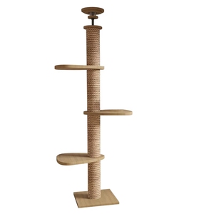 Có Thể Điều Chỉnh Chiều Cao Rắn Sàn Gỗ Để Trần Cao Mèo Gãi Bài Cây Tháp Cho Trong Nhà Mèo Leo Núi Khung - Product Image 4
