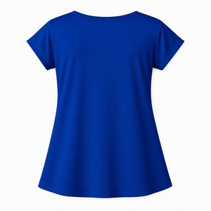 เสื้อยืดผู้หญิงลายเสือสีน้ำเงินแบบขายส่งตามสั่ง – เสื้อยืดกีฬาแขนสั้นสำหรับทีม OEM แบรนด์ส่วนตัว - Product Image 2