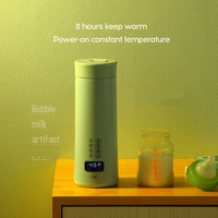Tasse chauffante en acier inoxydable 450ML bouilloire chauffe-eau bouteille Portable voyage tasse électrique