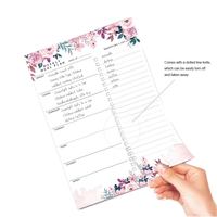 Plan de comidas Lista de compras Menú semanal Lista de comestibles magnética personalizable Bloc de notas Imán de nevera Bloc de notas