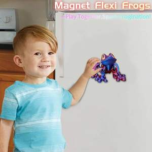 Imanes de nevera de plástico articulados impresos en 3D con forma de rana al por mayor - Juguetes unisex de Animal Crossing de PLA personalizados en color/tamaño para exportación a granel - Product Image 5