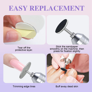 Fraise en carbure pour manucure, embouts de ponceuse à <span class=keywords><strong>ongles</strong></span> électrique, embouts de meulage bleus, fraises, outils et accessoires pour nail art - Product Image 3