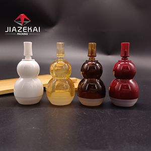Taşınabilir 10ml kabak şekli plastik şişe havasız makyaj aracı alt şişeleme seyahat şişe ekran baskı özü ve losyon - Product Image 2