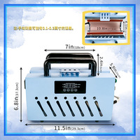 Presse à chaud portable semi-automatique pour gobelets 30oz et tasses fines 20oz, avec poignée bleu clair, pour sublimation DIY à domicile et petites entreprises