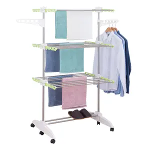Étagère à vêtements, ligne à <span class=keywords><strong>linge</strong></span> d'intérieur et longue, suspension, porte-vêtement - Product Image 1