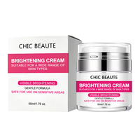Crème hydratante éclaircissante pour le visage OEM 7 jours avec 4% d'arbutine et de collagène, correcteur de taches brunes pour tous types de peau