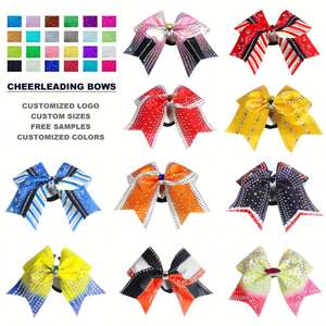 โบว์ผูกผมเชียร์ลีดเดอร์แบบปรับได้ น้ำหนักเบา ทนทาน เป็นมิตรกับสิ่งแวดล้อม ดีไซน์ใหม่ ผลิตตามสั่ง - Product Image 3