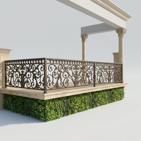 Panneau décoratif en fer forgé de qualité supérieure, balustrade métallique pour balcon, escalier, centre commercial, villa, résidence, cour extérieure