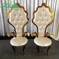 Silla de Sofá Barroca con Respaldo Festoneado para Alquiler Comercial al por Mayor, Ideal para Salones de Banquetes