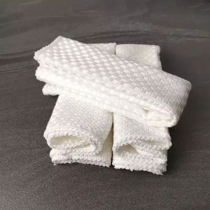 Chiffon de nettoyage en fibre de <span class=keywords><strong>bambou</strong></span> 100% Esun, écologique, 230 GSM, blanc, super absorbant, logo imprimé personnalisé, 30x30cm/35x35cm - Product Image 4