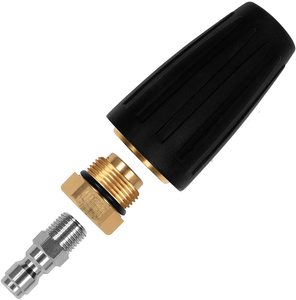 หัวฉีดเทอร์โบ 1/4 นิ้ว แบบเสียบเร็ว 3600 PSI อุปกรณ์เสริมเครื่องฉีดน้ำแรงดันสูง หัวฉีดแบบหมุน - Product Image 4