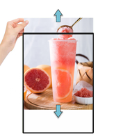 Espositore Pubblicitario LED Rettangolare Sottile con Cornice in Alluminio - Formato A5 per Menu e Poster con Vetro Temperato