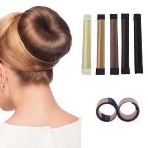 Grosir mode penata rambut ajaib donat putar Magic French Hair Bun dengan rambut putaran lipat bungkus Bun untuk wanita