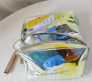 Personalized Luxurious Plastic Pvc Holographic Makeup Bag Hanging Travel Storage Zipper Bag - Product Image 1