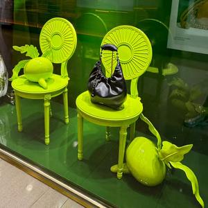 تماثيل فواكه ضخمة بحجم طبيعي، تماثيل فواكه وخضروات من الراتنج، ديكورات على شكل فجل للبيع - Product Image 6