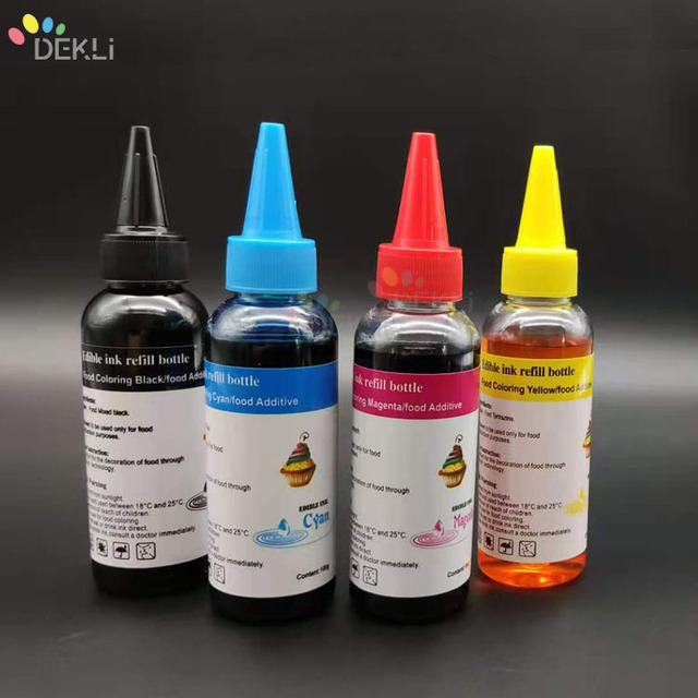4 Colors L1118 CISS Edible Ink Use for Epson Cake Macaron Edible Printer