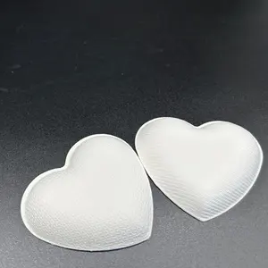 Pulpa Tek Dipping Sauce Dishes Bagasse Heart Shaped Containers for Appetizers