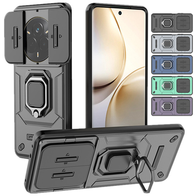 Armor Shockproof Case for Realme 14 Pro+ 5G Realme 13 12 Pro Plus Protective Cover Ring Magnetic Stand Holder Coque Fundas Capa