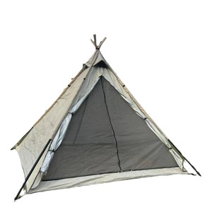 Tenda da <span class=keywords><strong>Campeggio</strong></span> a Piramide Indiana per Esterni, Quattro Stagioni, Impermeabile, Parasole Anti-UV, in Tessuto Oxford 210D Rivestito in Argento, Monostrato - Product Image 4