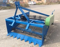 Arracheuse de pommes de terre robuste montée sur tracteur, outil d'extraction de légumes racineux en métal pour une récolte agricole efficace