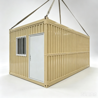 Maison préfabriquée personnalisée en conteneur, maison modulaire en structure acier portable avec murs ondulés pour bureau et dortoir