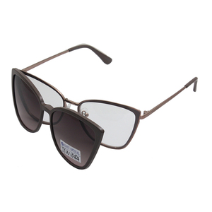 Marco de metal de prescripción de ojo de gato <span class=keywords><strong>con</strong></span> <span class=keywords><strong>clip</strong></span> de plástico en gafas de sol Marco de titanio <span class=keywords><strong>con</strong></span> gafas de <span class=keywords><strong>clip</strong></span> polarizadas - Product Image 1