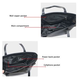 Bolso de Hombro de Lujo Personalizado OEM para Mujer, con Patrón de Letras en PU, Bolso Cruzado, Bolso Tote, Bolso Tipo Satchel, con Correa Única y Cierre de Cremallera - Product Image 5