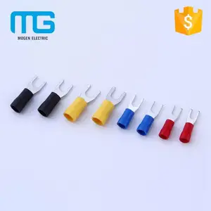 Terminal Kabel Berinsulasi Merah Biru Hitam Kuning, Terminal Garpu Ujung Terminal Beberapa Ukuran