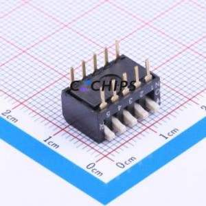 DSPV05LHGET DIP Switch Through hole Component (THT) Switch Piano Key Single Pole Single Throw 5 2.54mm - Product Image 2