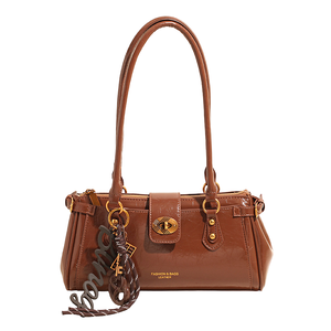 Sac à main imperméable en nylon recyclé et plastique PP recyclé avec fermeture éclair, classique pour femme, prix d'usine, vente en gros, deux bandoulières - Product Image 1