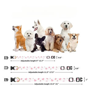 Charm Cute <span class=keywords><strong>Unique</strong></span> Pattern Verstellbare Halsbänder Baumwolle Handgemachtes Hunde halsband mit Sicherheits metall für kleine mittelgroße Welpen - Product Image 3