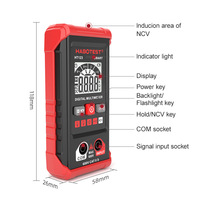 HT123 Digital Multimeter, High-precision Mini Meter, Intelligent Electrical Measuring Meter