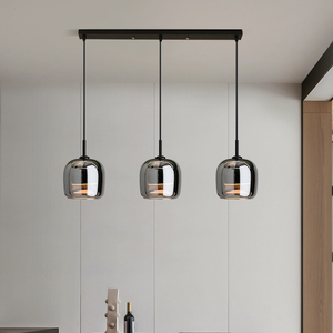 Simple chambre salle à manger salon chevet <span class=keywords><strong>lustre</strong></span> personnalité créative bar fumée <span class=keywords><strong>gris</strong></span> verre <span class=keywords><strong>cuisine</strong></span> highland <span class=keywords><strong>lustre</strong></span> - Product Image 4