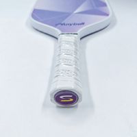 Vente directe d'usine B008 Anyball Raquette de pickleball en cristal violet 14 mm en fibre de verre pressée à froid avec structure en nid d'abeille pour l'entraînement professionnel