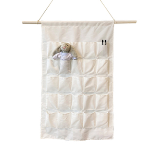 Toile vierge personnalisée 12 16 24 25 pochettes, sacs de rangement par sublimation, sac à vêtements suspendu au mur - Product Image 3