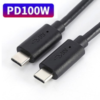 Câble de transfert de données USB C Usine de haute qualité PD 20V 5A 100W Charge rapide 10Gbps câble usb 3.1 vers type c