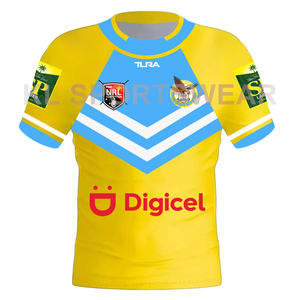 NRLラグビーリーグ用カスタムメンズ,Jersey通気性スポーツサッカーウェアPNG LNG Kumuls新デザイン - Product Image 6