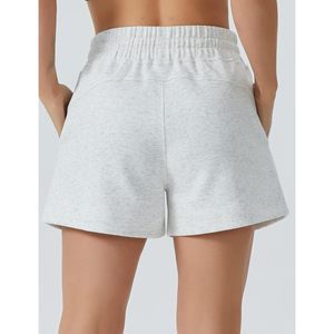 Shorts de sport pour femmes FOXA avec cordon de serrage, taille haute, avec poches, shorts de sport d'été - Product Image 3