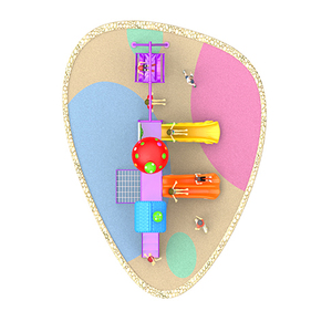 Parks Game Babies Play set Newest Kids Plastic Outdoor Playground Tobogán y columpio a la venta Swing Sets - Product Image 2