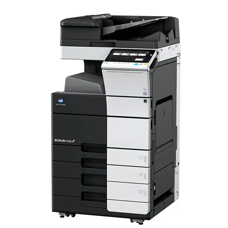 Tân Trang Lại Máy In Màu Cho Konica Minolta Bizhub C458 A4 Giấy Sản Xuất Máy Photocopy Máy