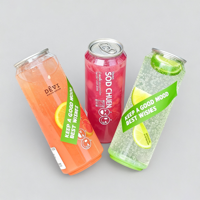 Bouteilles en plastique PET jetables de 500 ml, 700 ml, 900 ml avec bouchon à couronne pour jus de fruits, soda, eau, champagne, boissons froides