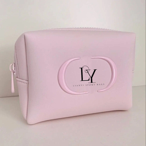 Factory Custom LOGO Neoprene Travel <strong>Toiletry</strong> Bag For Purse Personalized Makeup Pouch <strong>Gifts</strong> For Girls Beauty Organizer Case - Product Image 1