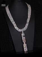 Pendentif personnalisé en diamant de laboratoire en forme de lettre verticale, or 9K-18K/or rose, certifié IGI, collier avec nom hip-hop pour homme